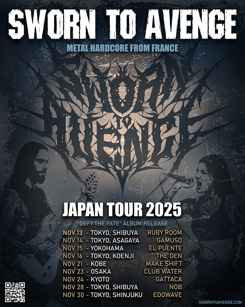 Sworn To Avenge Japan Tour Poster 2025